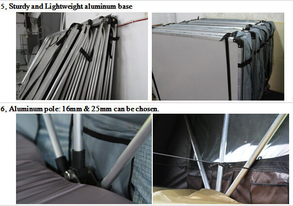 Doppelschicht-LKW-Spitzen-Wohnwagen-Zelt, falten heraus Auto-Teile des Dach-Spitzenzelt-4x4