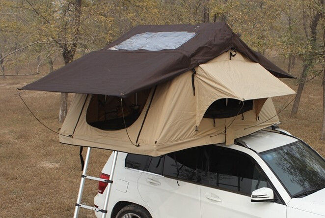 Einfach auf Spitzen-Zelt-Edelstahl-Pole-Material des Dach-4x4 für Person 2