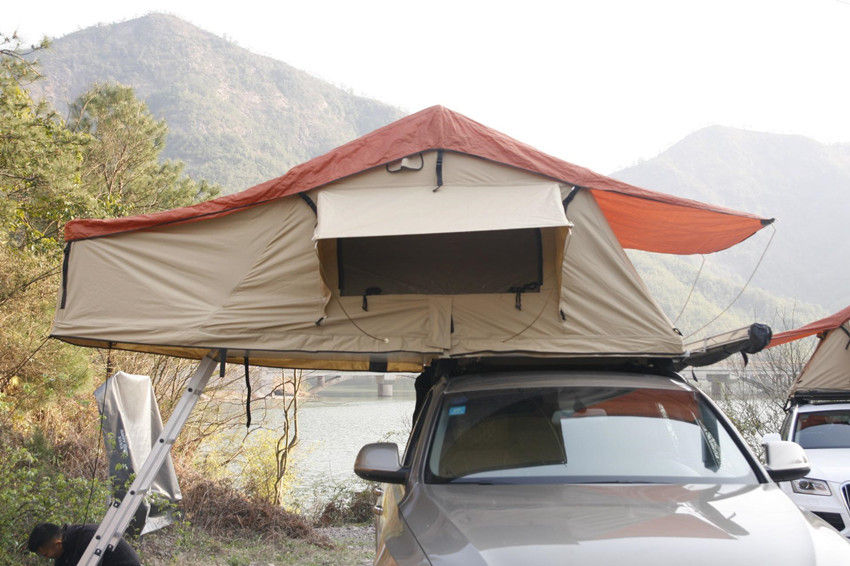 Wasserdichtes Spitzen-Zelt-Auto-Erweiterungs-Zelt des Dach-4x4 mit 6 cm Stärke-Matratze