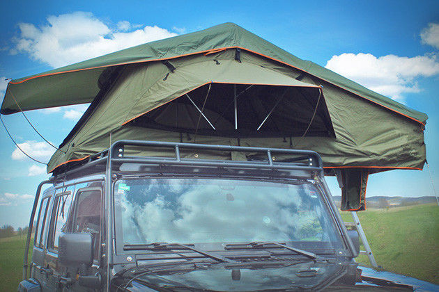 Der beständige Riss knallen oben Fahrzeug-Zelt mit 2M ausdehnbarer Aluminiumleiter