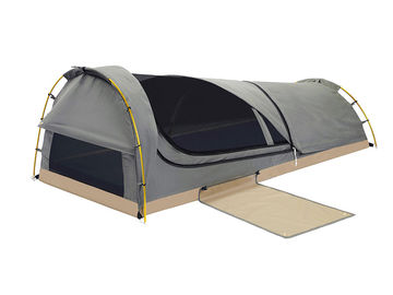Segeltuch kampierendes Zweipersonenswag-Zelt mit Gitter 450GSM PVC-Boden/Maschen-Fenster