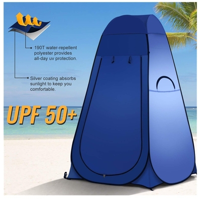 Knallen Sie oben tragbares kampierendes Duschzelt-Einschließung Anti-UV im Freien
