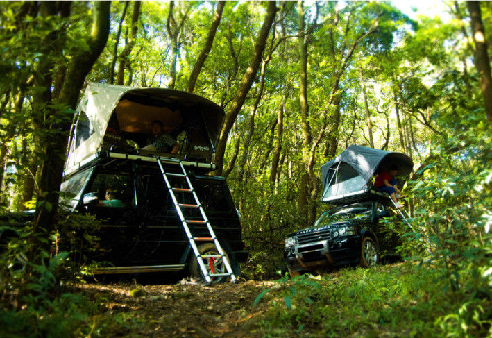 Abenteuer-Auto-Dach-Camper-Zelt im Freien, 2 Personen-Aluminiumdach-Spitzen-Zelt