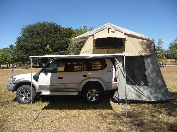 Der beständige Riss knallen oben Fahrzeug-Zelt mit 2M ausdehnbarer Aluminiumleiter
